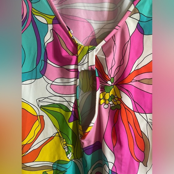 Trina Turk Kaleidoscope Floral Tunic Cover Up in Multi - Picture 9 of 16
